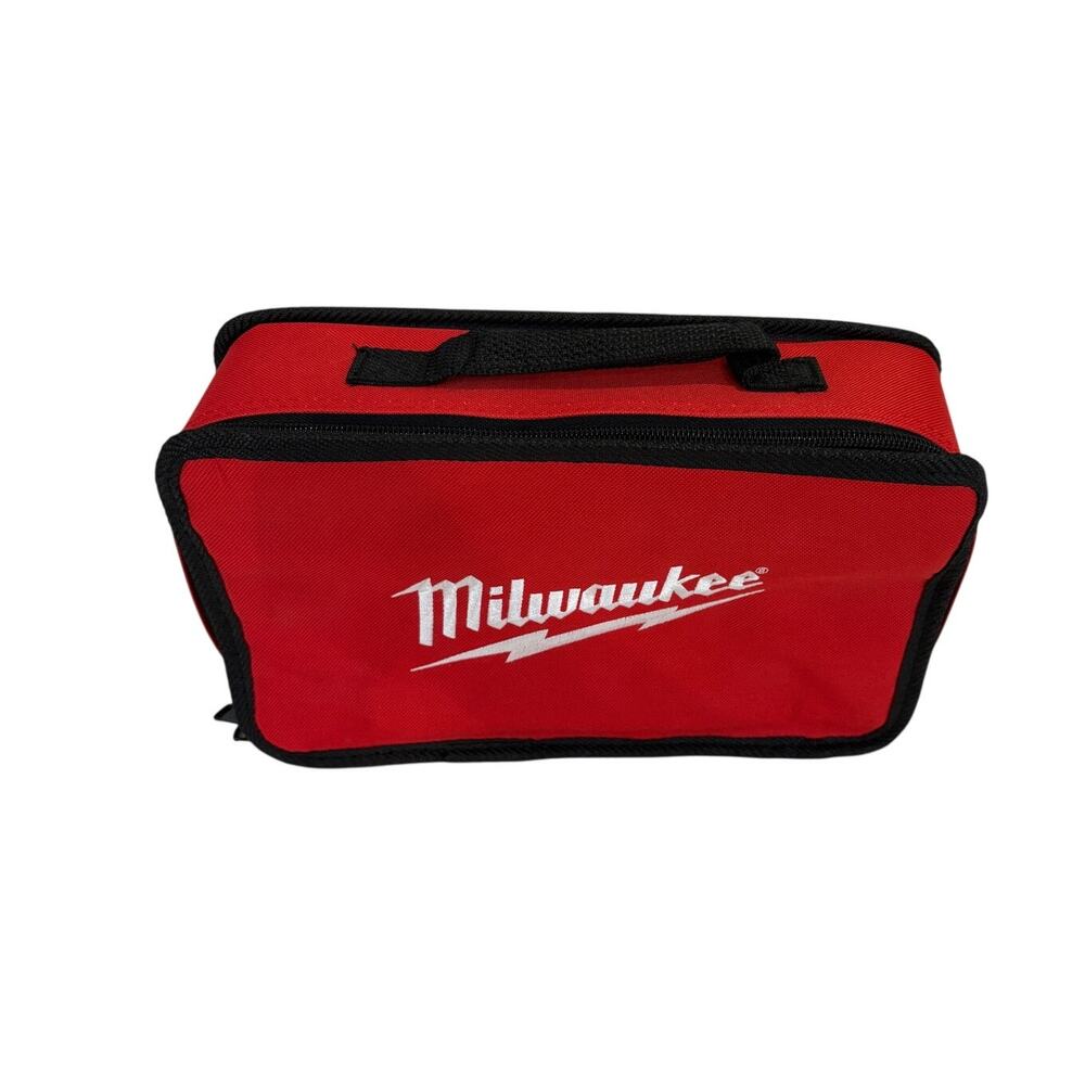 Milwaukee M12 Soft Case Accessory Tool Bag Zippered Handle Organization Straps